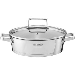 Meisterkoch Servierpfanne OMNI 24 cm - Edelstahl,Glas - 7 cm - 24.0 | Möbel Kraft