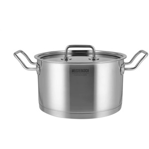 Meisterkoch Topf 24 cm MODUS - silber - Edelstahl - 13,5 cm - 24.0 | Möbel Kraft