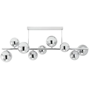 Meisterleuchten Deckenleuchte 9-flammig chrom Rauchglas-Kugeln - silber - Materialmix - 92 cm - 35 cm - cm 20,0 | Möbel Kraft