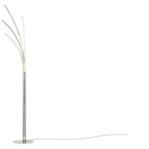 Meisterleuchten LED-Bogenleuchte  5-flammig  chrom   ¦ silber ¦ Maße (cm): B: 30 H: 165 T: 26.0