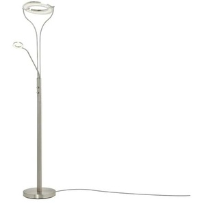 Meisterleuchten LED-Deckenfluter 2-flammig Chrom - silber - Materialmix - 35,5 cm - 180 cm - cm 28,0 | Möbel Kraft