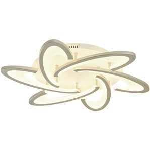 Meisterleuchten LED-Deckenleuchte  6-flammig  weiß   ¦ weiß ¦ Maße (cm): H: 9  Ø: 65