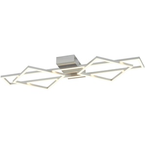 Meisterleuchten LED-Deckenleuchte  Alu-matt   ¦ silber ¦ Maße (cm): B: 76,5 H: 7 T: 30.5