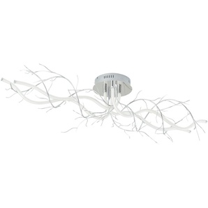 Meisterleuchten LED-Deckenleuchte chrom `Äste` - silber - Materialmix - 120 cm - 25 cm - cm 31,0 | Möbel Kraft