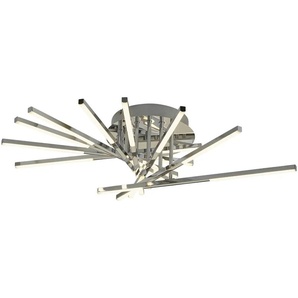 Meisterleuchten LED-Deckenleuchte  chrom  Arme verstellbar   ¦ silber ¦ Maße (cm): H: 20  Ø: 67