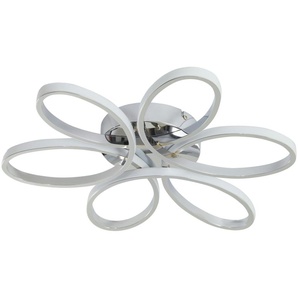 Meisterleuchten LED-Deckenleuchte  chrom   ¦ silber ¦ Maße (cm): H: 8  Ø: 50