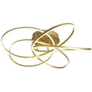 Meisterleuchten LED-Deckenleuchte messing-matt - gold - Materialmix - 16 cm - 78.0 | Möbel Kraft
