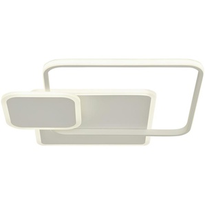 Meisterleuchten LED-Deckenleuchte  weiß  ´Quadrate`   ¦ weiß ¦ Maße (cm): B: 55,5 H: 7 T: 54.5