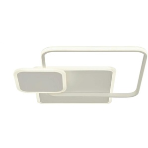 Meisterleuchten LED-Deckenleuchte weiß ´Quadrate` - weiß - Materialmix - 55,5 cm - 7 cm - cm 54,5 | Möbel Kraft