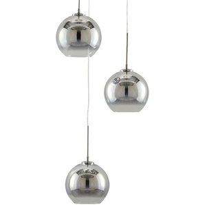 Meisterleuchten LED-Pendelleuchte  chrom Glas chromfarben beschichtet   ¦ gold ¦ Maße (cm): H: 150  Ø: 30