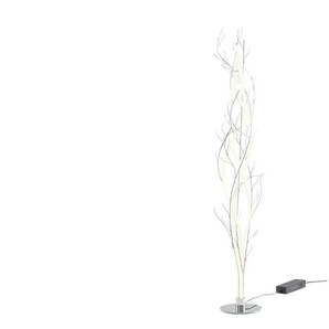 Meisterleuchten LED-Stehleuchte chrom `Äste` - silber - Materialmix - 160 cm - 35.0 | Möbel Kraft