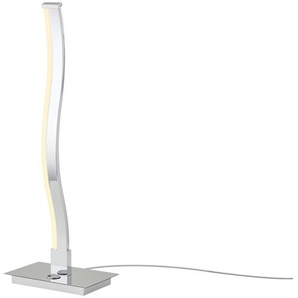 Meisterleuchten LED-Tischeuchte, 1-flammig, Chrom - silber - Materialmix - 16 cm - 45 cm - 10 cm | Möbel Kraft