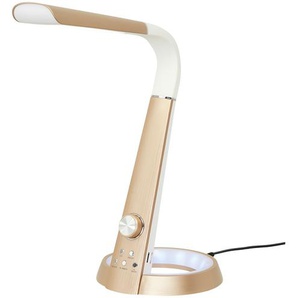 Meisterleuchten LED-Tischleuchte  1-flammig  weiß/rose´   ¦ weiß ¦ Maße (cm): B: 40 H: 63 T: 17.5