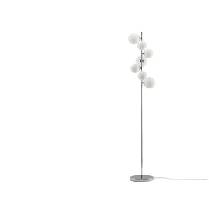 KHG Stehleuchte, 7-flammig, mit Glaskugeln - silber - Materialmix - 24 cm - 155 cm - 28,5 cm | Möbel Kraft