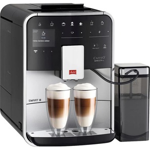 MELITTA Kaffeevollautomat Barista TS Smart F850-101, silber Kaffeevollautomaten 21 Kaffeerezepte & 8 Benutzerprofile, 2-Kammer Bohnenbehälter schwarz (silber, schwarz) Kaffeevollautomat