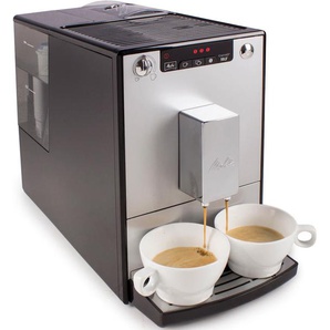 MELITTA Kaffeevollautomat Solo E950-203, silber/schwarz Kaffeevollautomaten Perfekt für Café crème & Espresso, nur 20cm breit silberfarben (schwarz, silberfarben) Kaffeevollautomat