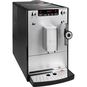MELITTA Kaffeevollautomat Solo & Perfect Milk E957-203, silber/schwarz Kaffeevollautomaten Café crème&Espresso per One Touch, Milchsch&heiße Milch per Drehregler silberfarben (schwarz, silberfarben) Kaffeevollautomat