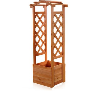 Melko - Rankhilfe Holz Rosensäule Pergola Spalier Rankgitter Pflanzkasten Rosenbogen