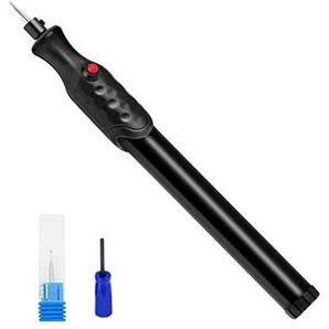 Memkey - Gravierstift, tragbarer elektrischer Gravierstift, Schnitzwerkzeuge mit Diamantspitze für Schmuck, Metall, Glas, Stein, Kunststoff, Holz