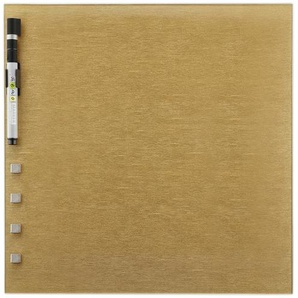 Memoboard 30x30 cm Gold - gold - Materialmix - 30 cm - 30 cm | Möbel Kraft