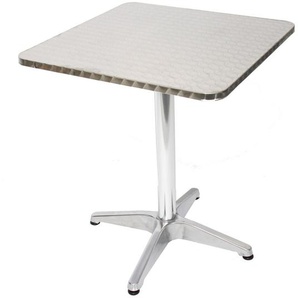 Mendler 10er-Set Alu-Bistrotisch M28, Tisch-Set Gartentisch, rechteckig 60cm ~ Variantenangebot 10x11356