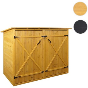 Mendler 1er-Fahrradgarage HWC-H60, Fahrradbox Geräteschuppen Gerätehaus, MVG abschließbar 152x184x98cm ~ Var 73669+73670