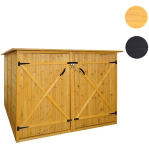 Mendler 2er-Fahrradgarage HWC-H60, Fahrradbox Geräteschuppen Gerätehaus, MVG abschließbar 151x200x200cm ~ Va 73675+73676+73677