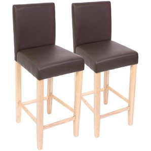 Mendler 2er-Set Barhocker Barstuhl M37 Kunstleder ~ Variantenangebot 20094