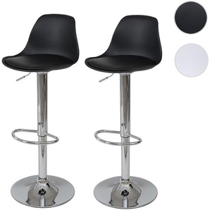 Mendler 2er-Set Barhocker HWC-B14, Tresenhocker Barstuhl Drehhocker, Kunstleder ~ Variantenangebot 60084
