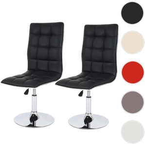 Mendler 2er-Set Esszimmerstuhl HWC-C41, Stuhl Küchenstuhl, Kunstleder MVG-zertifiziert ~ Variantenangebot 36834