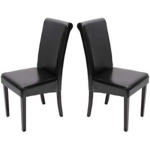 Mendler 2er-Set Esszimmerstuhl Stuhl Küchenstuhl Novara II, Leder ~ Variantenangebot 8316