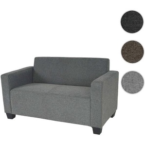 Mendler 2er Sofa Couch Lyon Loungesofa Stoff/Textil ~ Variantenangebot 75193+75194