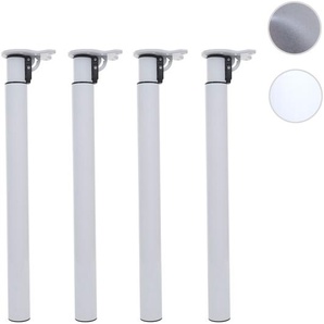 Mendler 4er-Set Tischbein HWC-H35, für Schreibtisch Esstischfuß, klappbar Drehmechanismus höhenverstellbar 7 72893