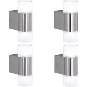 Mendler 4er-Set Trio LED Wandleuchte RL181, Strahler Wandlampe, inkl. Leuchtmittel ~ Variantenangebot 4x64985