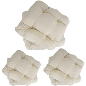 Mendler 6er-Set Sitzkissen Dublin, Stuhlkissen Kissen, 41x38x8cm ~ Variantenangebot 37609+37609+37609
