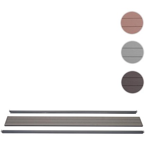 Mendler Abschluss-Set für WPC-Sichtschutz Sarthe, Abschlussprofil Windschutz, WPC-Pfosten ~ Variantenangebot 76255