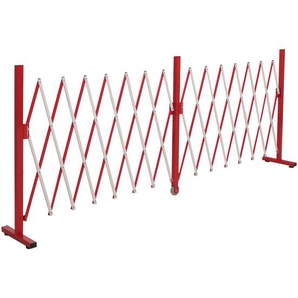 Mendler Alu Absperrgitter HWC-B34, Zaun Schutzgitter Scherengitter Trenngitter, ausziehbar 103x53-411cm ~ Va 70977