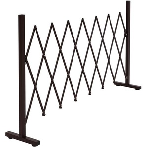 Mendler Alu Absperrgitter HWC-K56, Scherengitter Schutzgitter Zaun, ausziehbar schwenkbar Stahl 103x31-200x3 89390