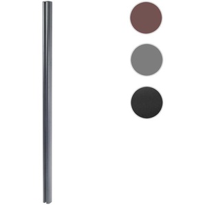 Mendler Alu-Pfosten Sarthe-WPC-Zaun, Pfeiler Pfahl, Stecksystem 1,86m ~ Variantenangebot 64888