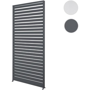 Mendler Aluminium Lamellenwand für Pergola HWC-N94 3x3m, Lamellenpaneel Modul Seitenwand Sichtschutz, 213x94 110102