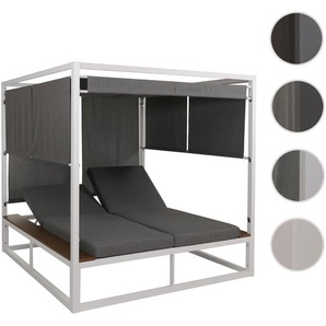 Mendler Aluminium Lounge-Gartenliege HWC-M63b, XL Sonnenliege Bali-Liege Daybed, 10cm-Polster ~ Variantenang 110347
