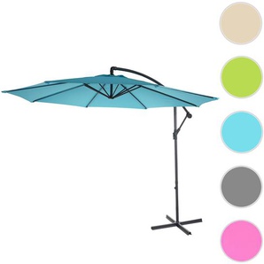 Mendler Ampelschirm Acerra, Sonnenschirm Sonnenschutz, Ř 3m neigbar, Polyester/Stahl 11kg ~ Variantenangebot 46813