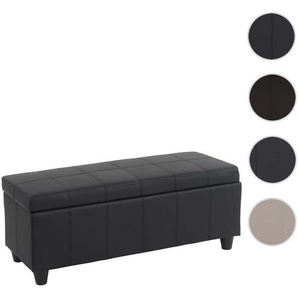 Mendler Aufbewahrungs-Truhe Kriens, Sitzbank Bank, Kunstleder, 45x114x45cm ~ Variantenangebot 33714