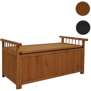 Mendler Aufbewahrungstruhe HWC-O13, Gartentruhe Auflagenbox Truhe, Tanne Holz MVG 53x108x60cm ~ Variantenang 110642