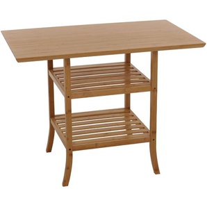 Mendler Bambus Tisch HWC-N84, Balkontisch Beistelltisch Esszimmertisch Mehrzwecktisch, MVG-zertifiziert 100x 109593