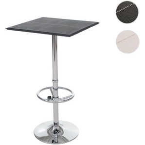 Mendler Bartisch Stehtisch Bistrotisch Chicago mit Fußablage,quadratisch MVG-zertifiziert ~ Variantenangebot 30641