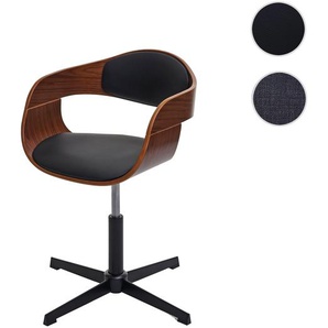 Mendler Bürostuhl HWC-H46, Schreibtischstuhl, höhenverstellbar Drehmechanismus Bugholz MVG ~ Variantenangebo 73496+0