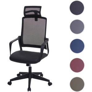Mendler Bürostuhl HWC-J52, Drehstuhl Schreibtischstuhl, ergonomisch Kopfstütze, Kunstleder ~ Variantenangebo 81064