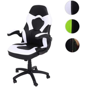 Mendler Bürostuhl HWC-K13, Drehstuhl Gamingstuhl, ergonomisch, verstellbare Armlehne, Kunstleder ~ Varianten 87585