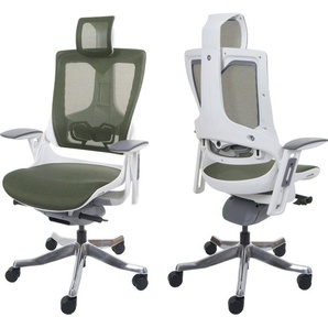 Mendler Bürostuhl MERRYFAIR Wau 2, Schreibtischstuhl Drehstuhl, Polster/Netz, ergonomisch grün 105663